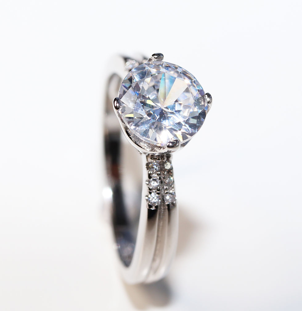 Miniatura: RS03026-Anillo Solitario Imperial CZ AAA Plata .925 baño Rodio