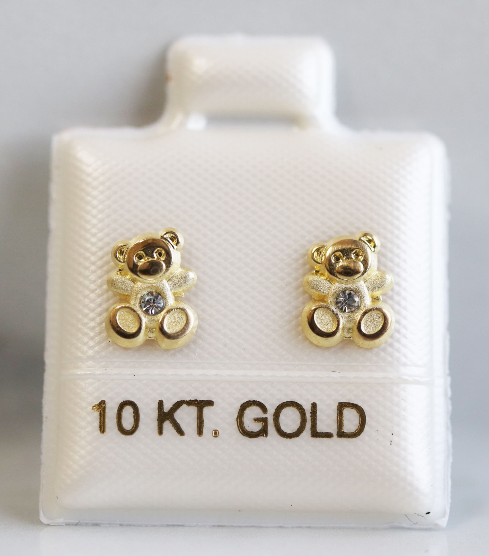 BOA112 Broquel Oro 10k Osito Peluche PP