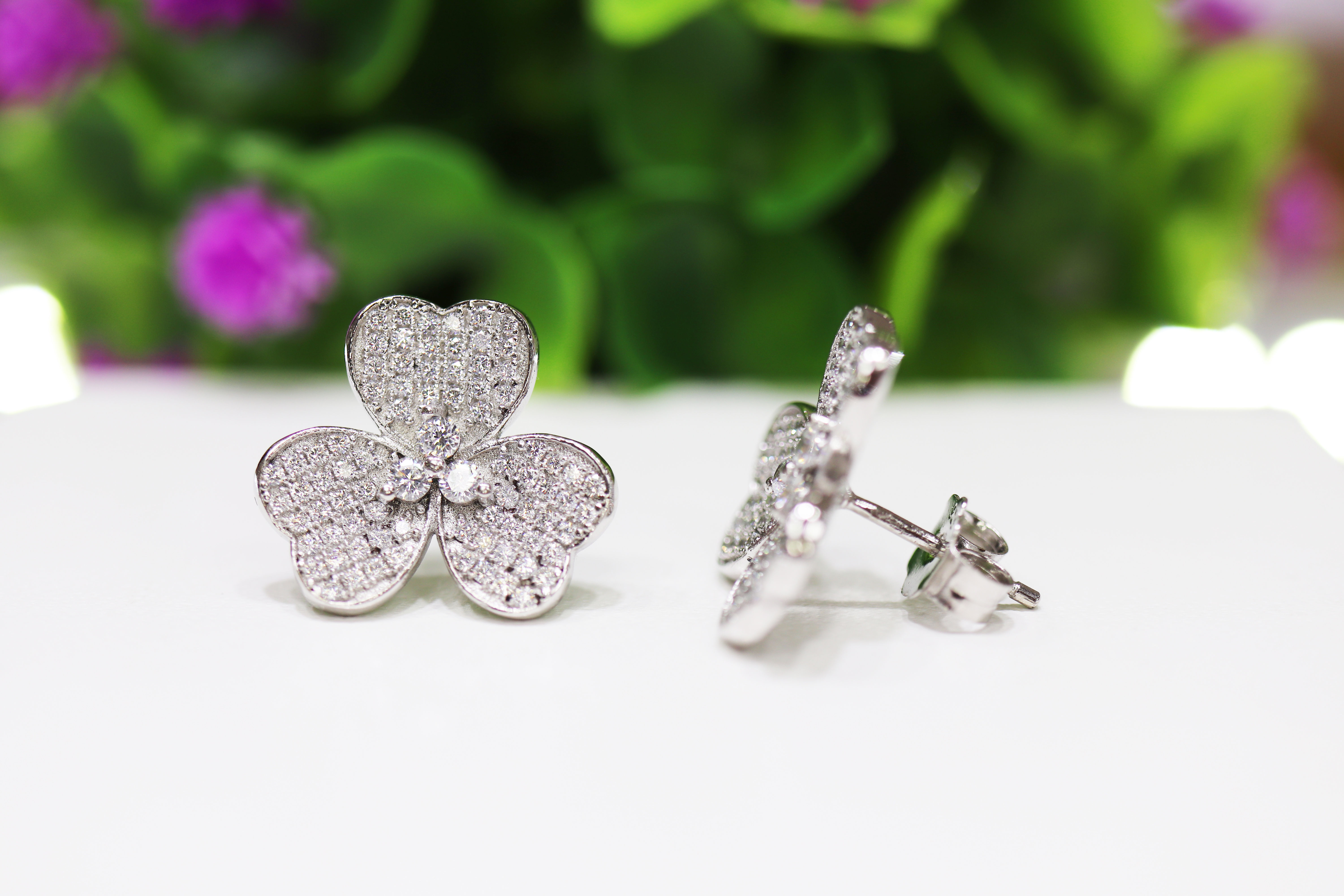 SE-0997 Aretes - Plata .925 con Baño de Rodio y Zirconias