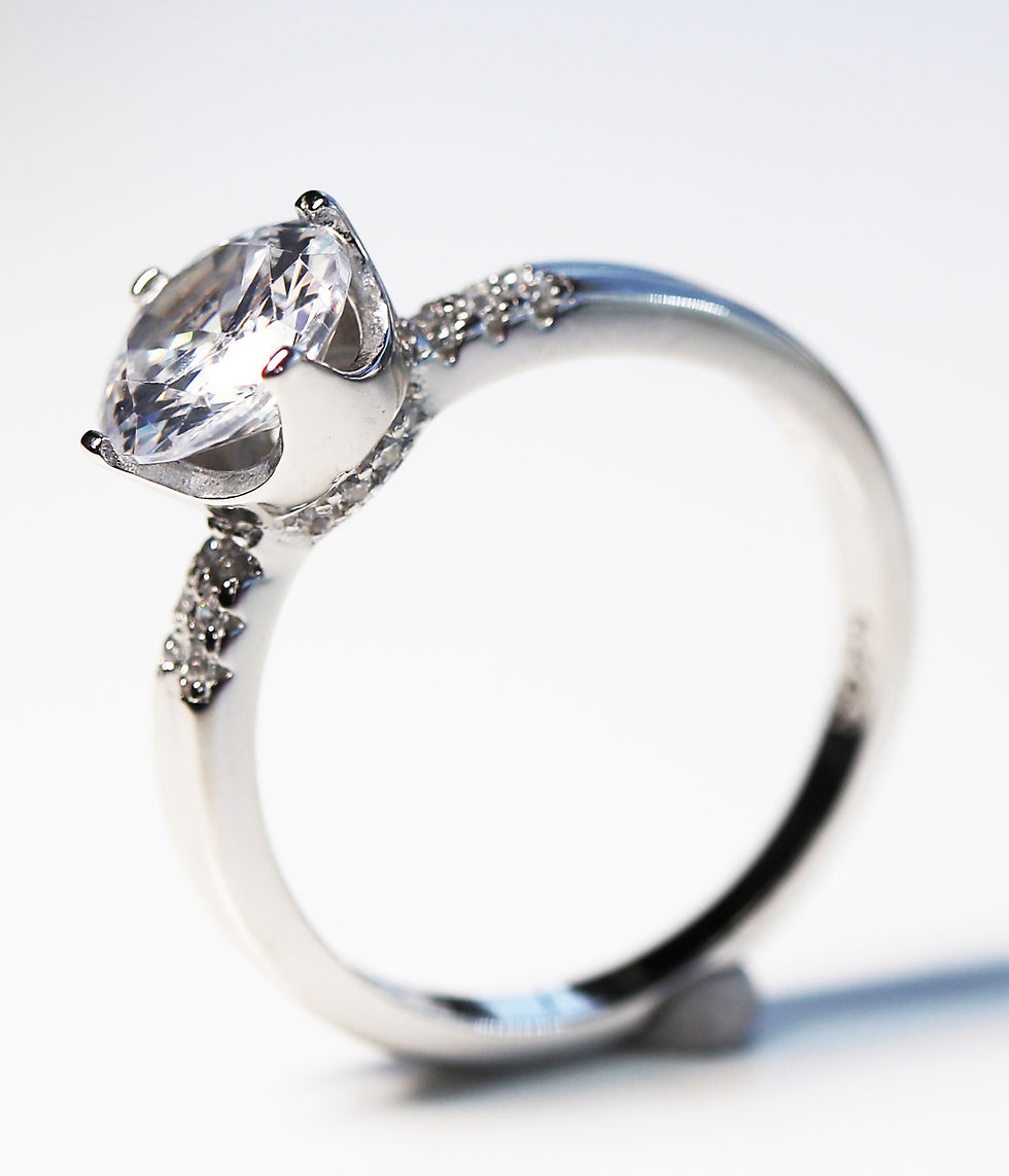 Miniatura: RS03026-Anillo Solitario Imperial CZ AAA Plata .925 baño Rodio