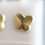 Miniatura: BOC620 Broquel Oro 10K mariposa diamantada