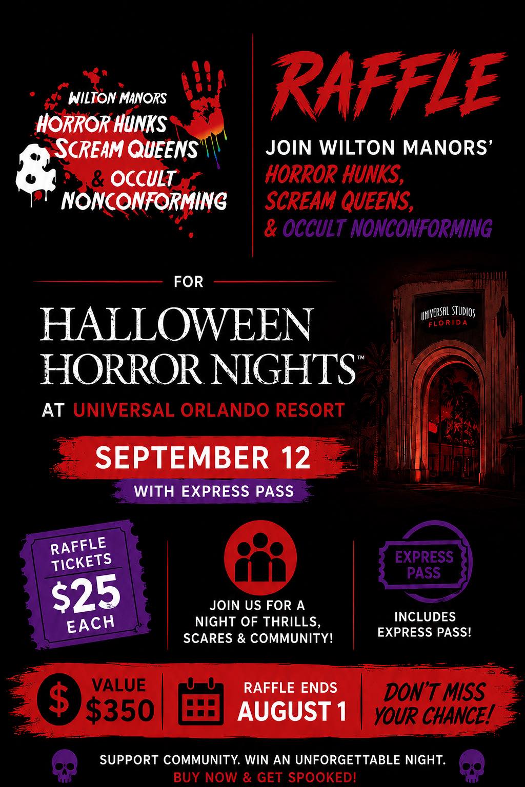 WIN tickets to Universal's Halloween Horror Nights with Express Pass