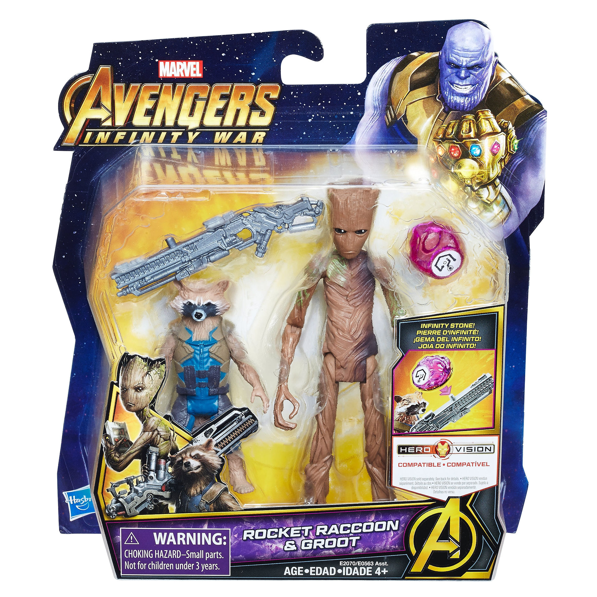 MARVEL-AVENGERS-INFINITY-WAR-6-INCH-DELUXE-Figure-Assortment-Rocket-Raccoon-Groot-in-pkg