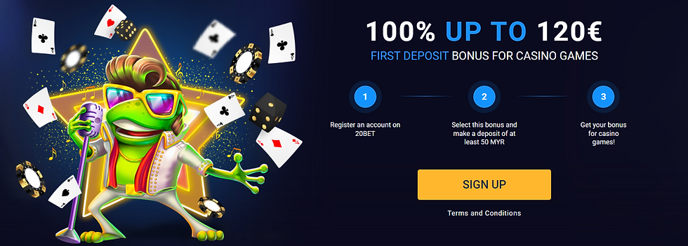 20bet welcome bonus