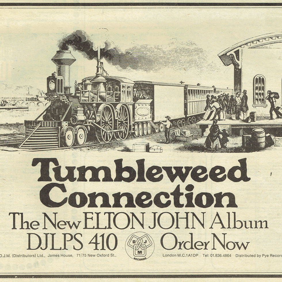 đ° Tumbleweed Connection - Advert : Dec. 1970