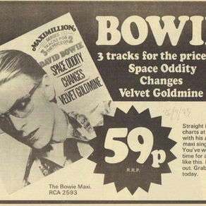  David Bowie: "Three Tracks For The Price Of Two" Advert (1975)