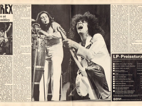 T. Rex (July 1972) “Live at Wembley” Concert Feature – POP Magazine
