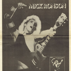 Mick Ronson: "Play Don't Worry" Advert (1975)