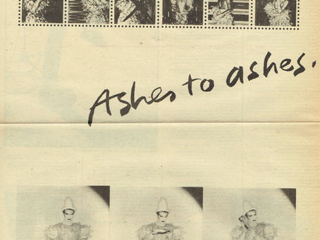 David Bowie (August 2, 1980) – “Ashes to Ashes” Single Advertisement – New Musical Express