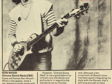 Ron Wood (May 26, 1979) Gimme Some Neck Review - NME