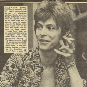 Oh! You Pretty Things Cover Article: 1972