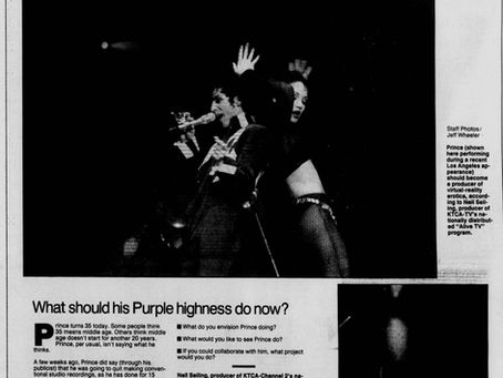 Prince (June 7, 1993) “HAPPY BIRTHDAY: FACE THE MUSIC” – Star Tribune US