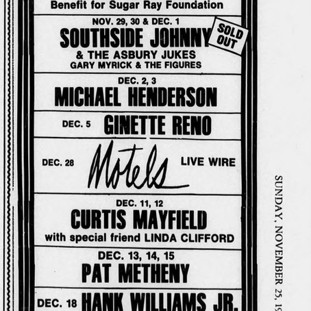 Prince (November 25, 1979) – Performing at the Roxy Theatre, Los Angeles Advert
