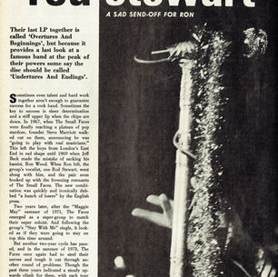 Faces: "A Sad Send-Off" Feature (1974)