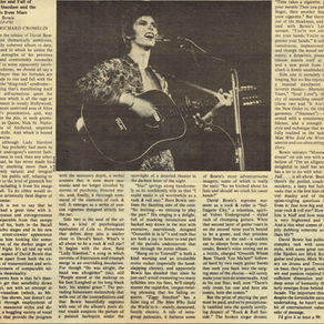 David Bowie: Wherein Ziggy Stardust Makes Himself Manifest To All