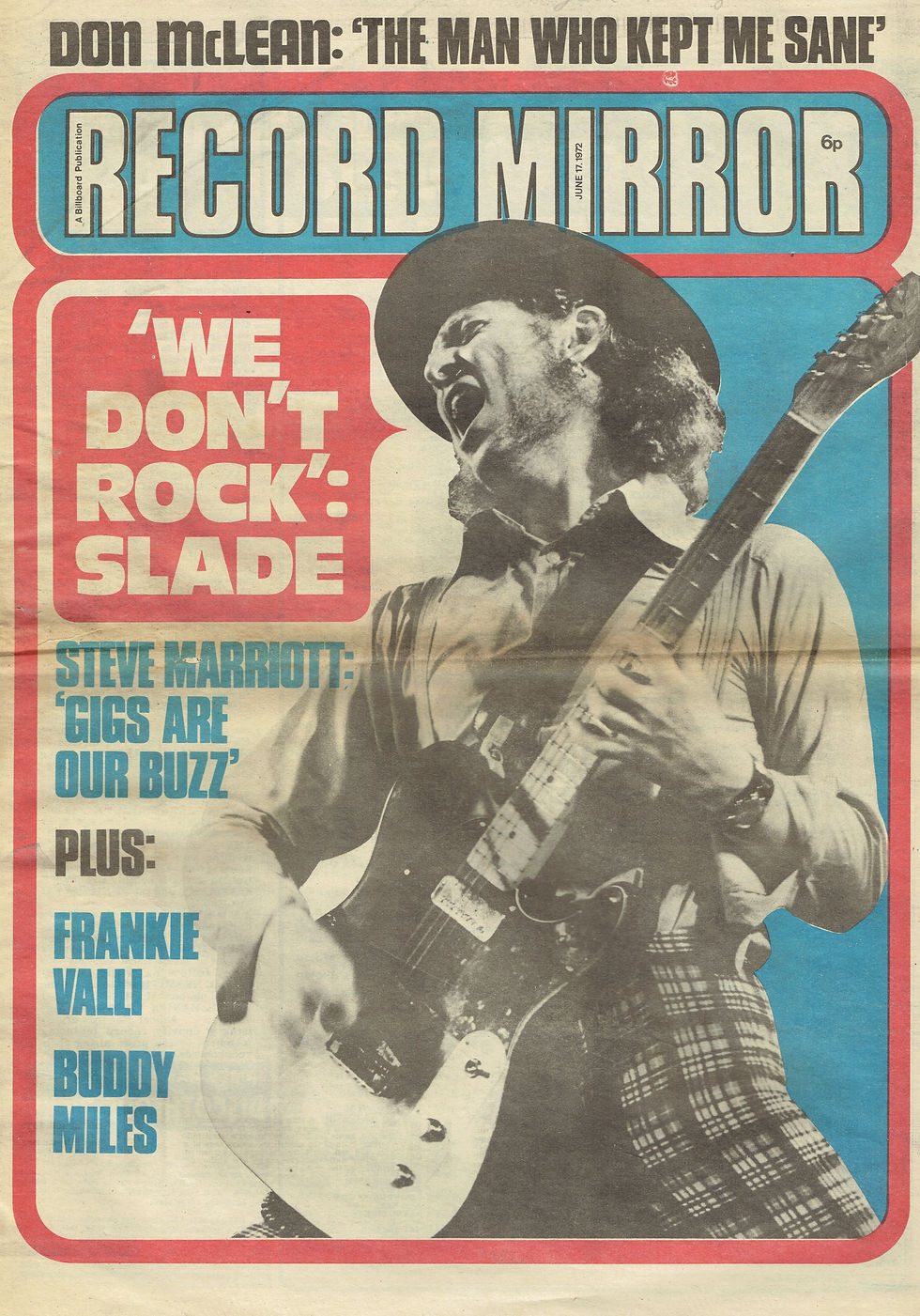 Dave Hill (Slade) (June 17, 1972) Record Mirror – Interview Feature