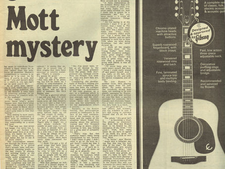 Mott The Hoople (September 28, 1974) – “The Great Mott Mystery” Feature - Melody Maker