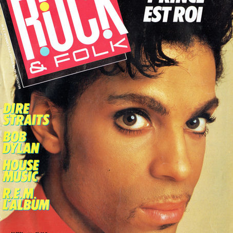 Prince – Rock & Folk Magazine Cover (January 1989) “Prince Est Roi”