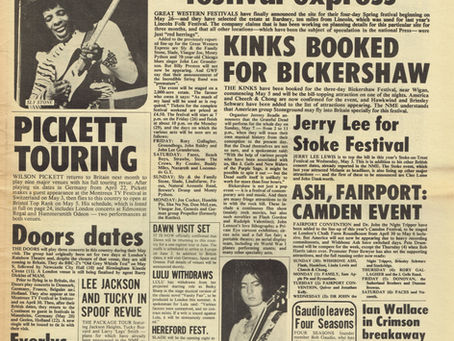 📰 Festival Express – News Page: Apr. 1972