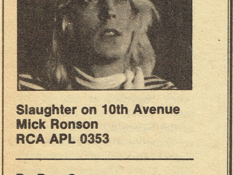 Mick Ronson (May 23, 1974) Slaughter on 10th Avenue Review - Rolling Stone