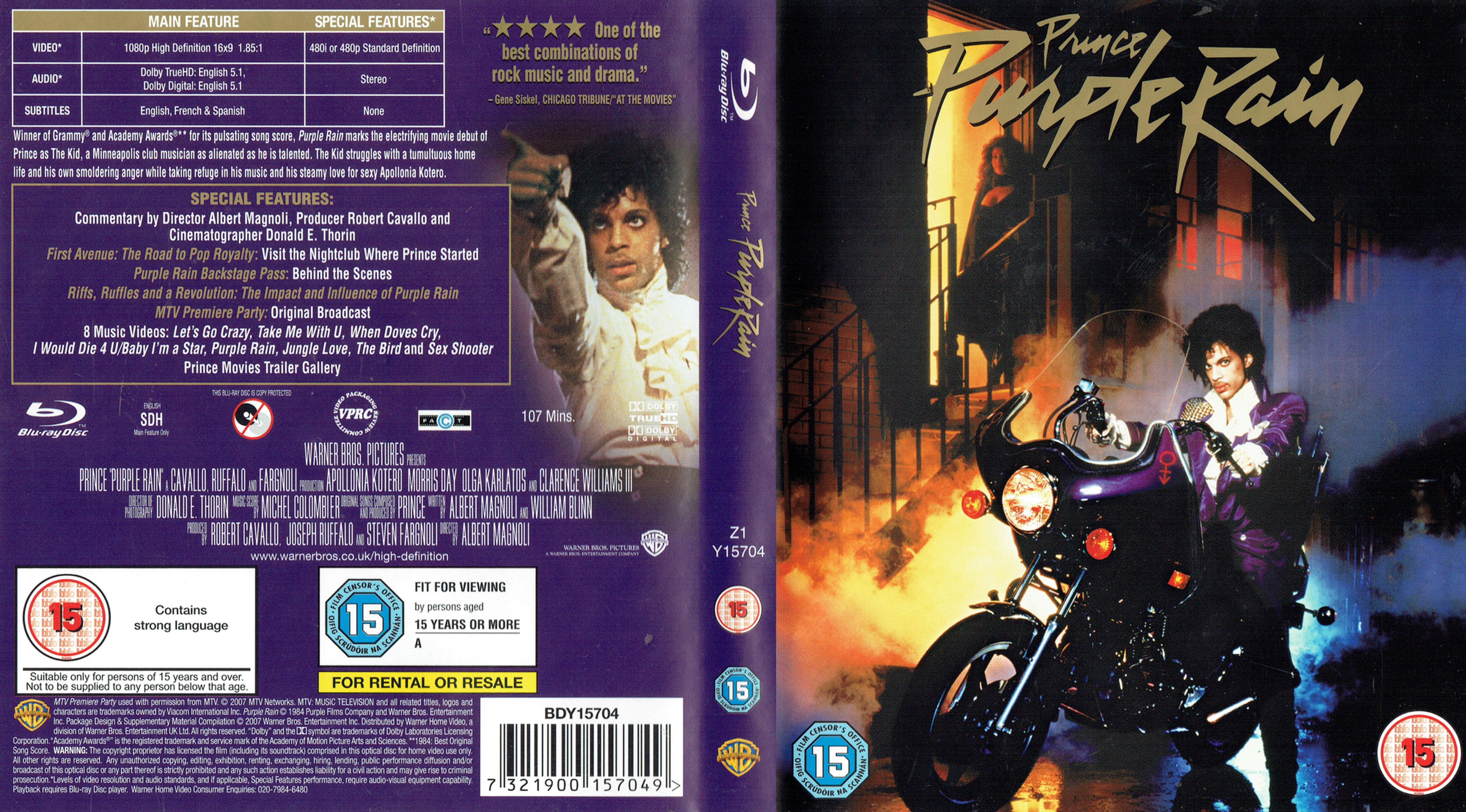 Purple Rain Blu-ray Reissue: 2007 Prince