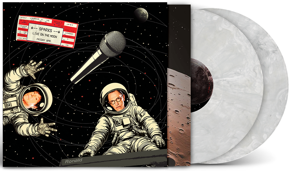 Sparks (August 14, 2026) – Live On The Moon 2LP Moon-Coloured Vinyl Limited Edition