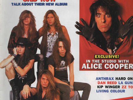 Alice Cooper (July 1, 1991) – “In the Studio – Hot Metal Magazine