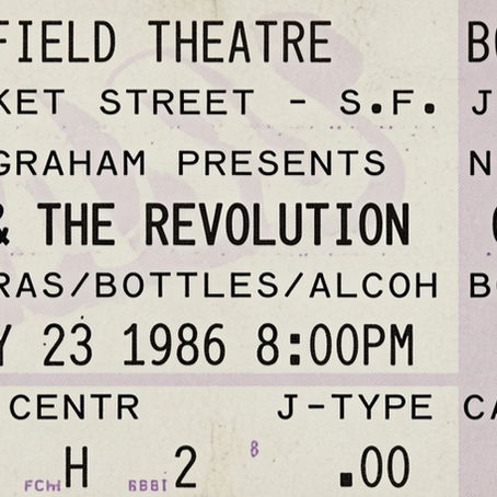 Prince (May 23, 1986) Warfield Theatre Concert