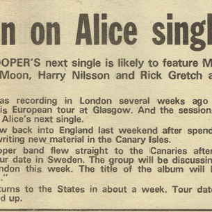 T.Rex: "Bolan on Alice" Article (1972)