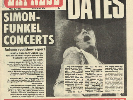 T.Rex (6 May 1972) T. Rex Dates - NME