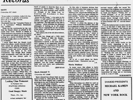 Mott The Hoople (October 3, 1973) – “Mott” Album Review - Valley Advocate
