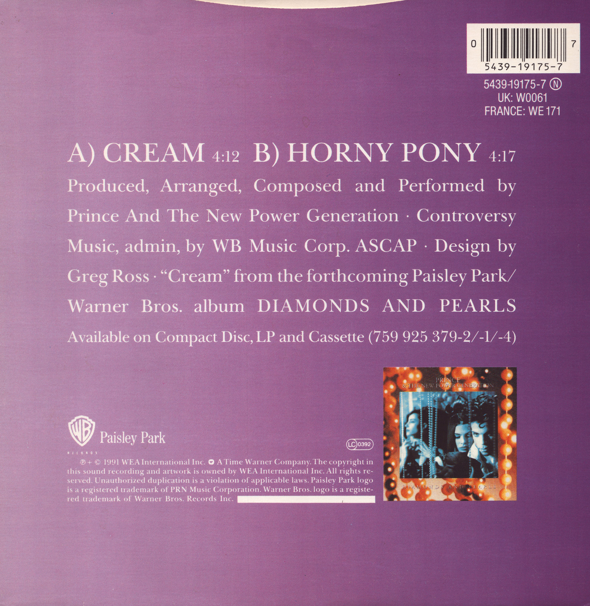 7" - UK - W0061