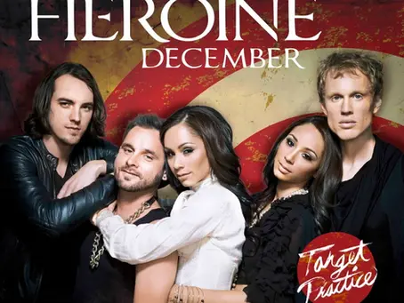 Heroine December promotional imagery featuring Maya and Nandy McClean, associated with the 2014 digital single “Balloon.”