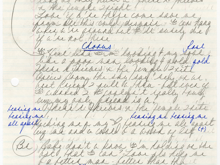 Prince: “Thieves in the Temple” – Handwritten Lyrics