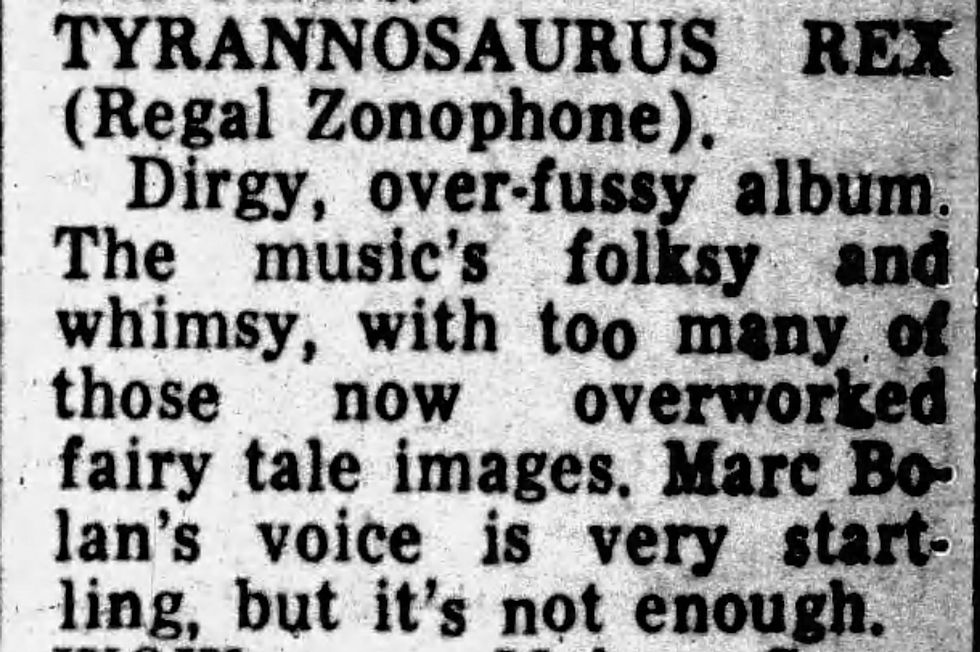Tyrannosaurus Rex (July 13, 1968) Album Review – Evening Post