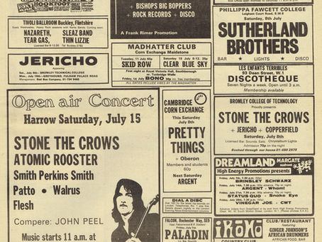 NME (July 8, 1972) "What's On Pull-Out" – Gig Guide & Concert Listings