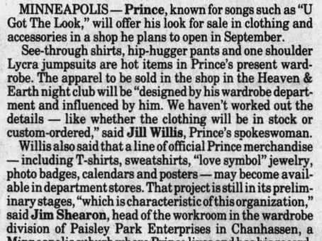 Prince (July 12, 1990) – St. Cloud Times, Minnesota.