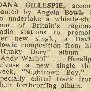 Dana Gillespie: "Dana's Whistle Stop Tour" Feature (1974)