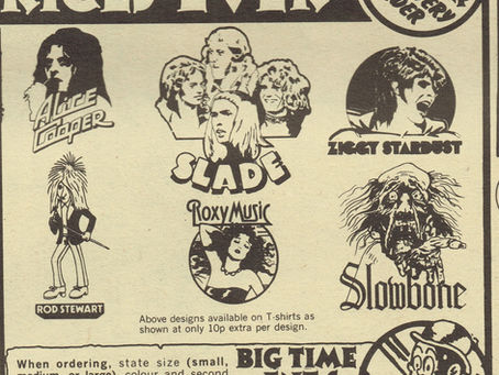 Various Artists (September 30, 1972) – “Pop Art T-Shirts” Advert - Melody Maker