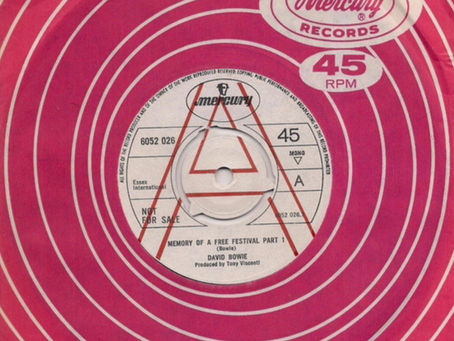 David Bowie (June 12 1970) – “Memory Of A Free Festival” 7" Single