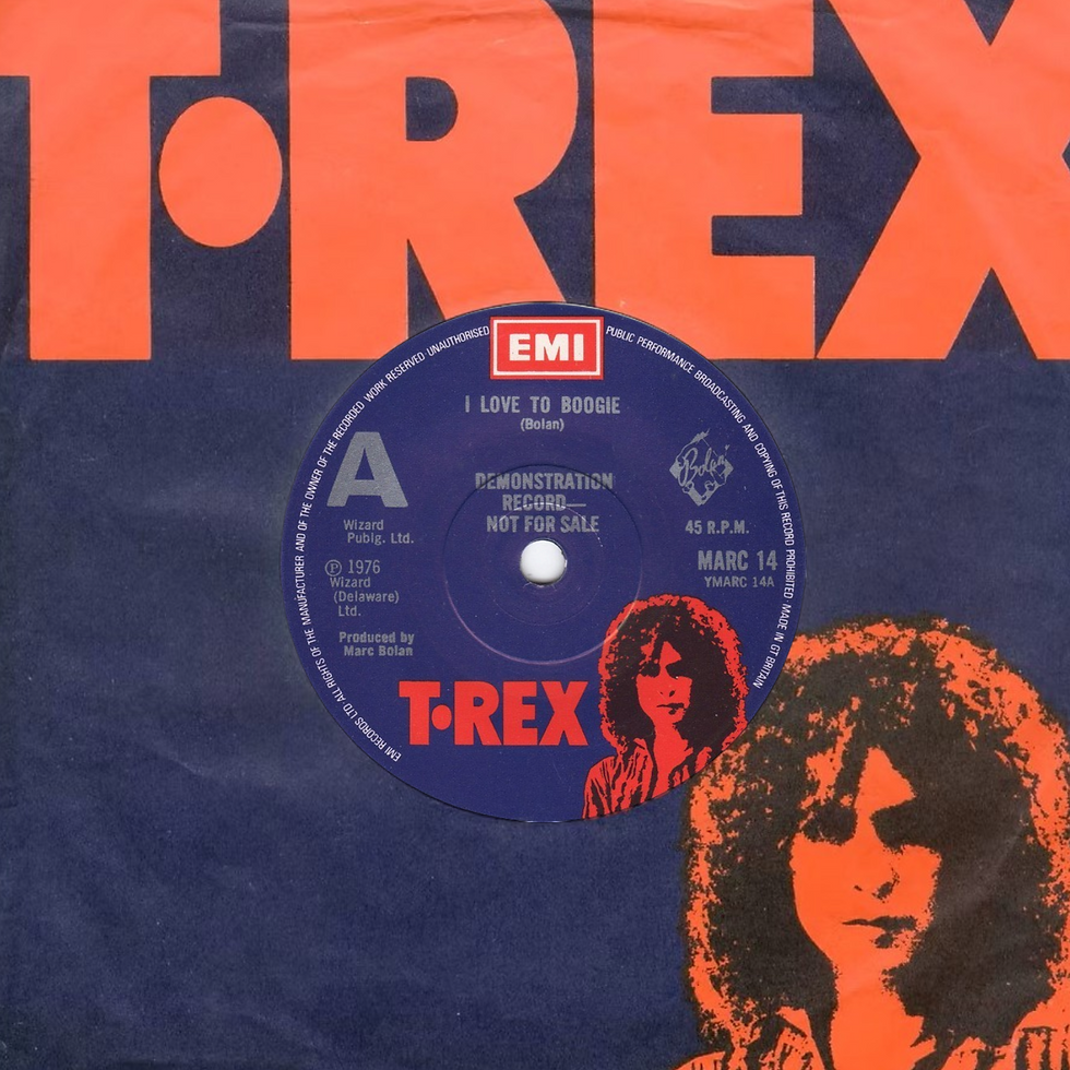 T. Rex (June 11, 1976) “I Love To Boogie” – Single: UK