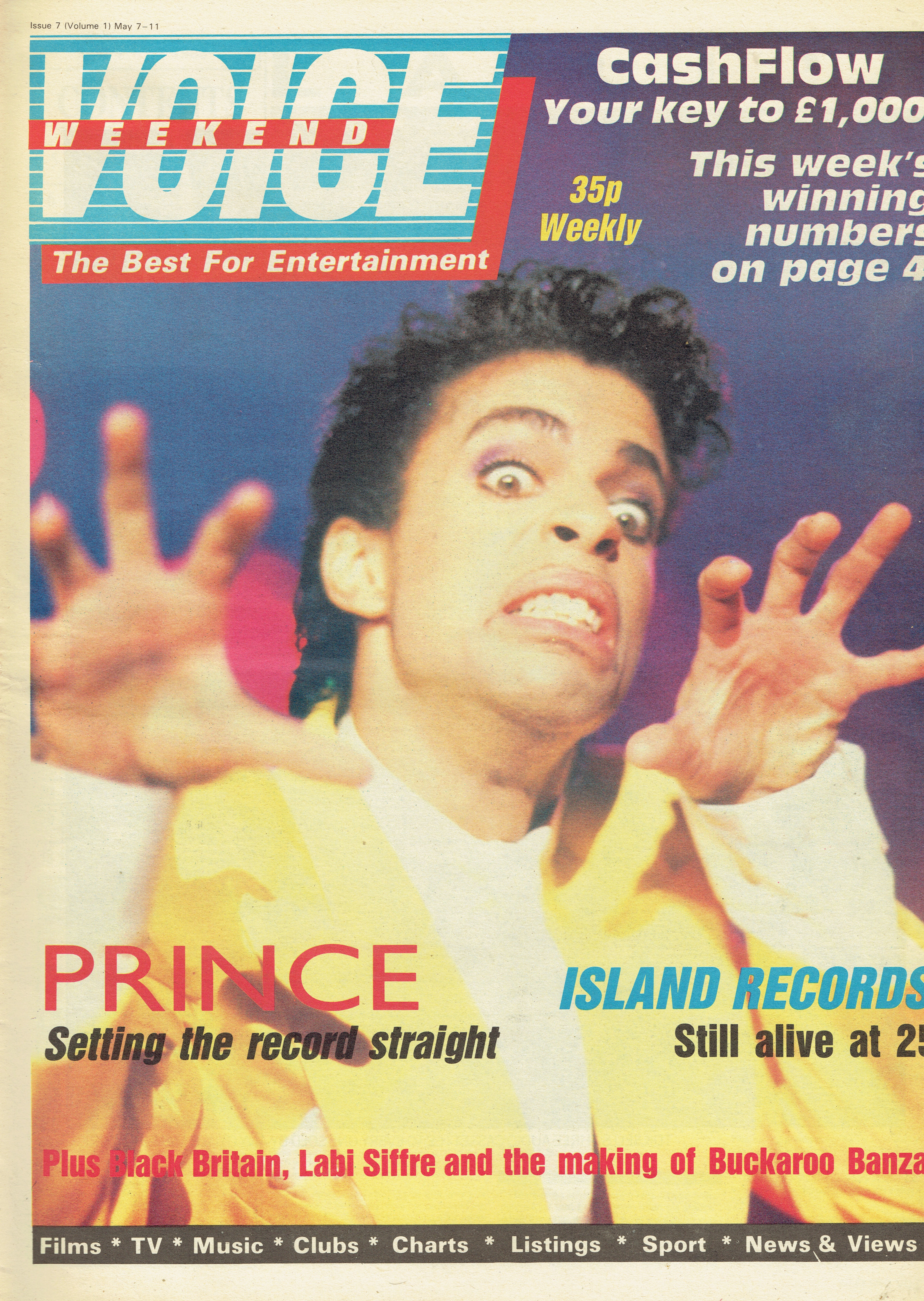 Prince (May 7, 1987) – "The Fact And The Fiction" Cover Feature – Music Paper UK