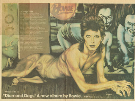 David Bowie (June 6, 1974) “Diamond Dogs” Advertisement – Rolling Stone (US)