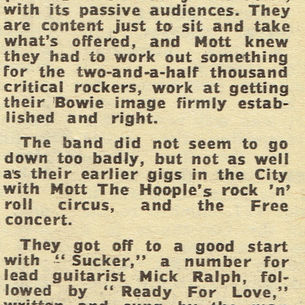 Mott The Hoople: "Where Bowie Leads" Review (1972)