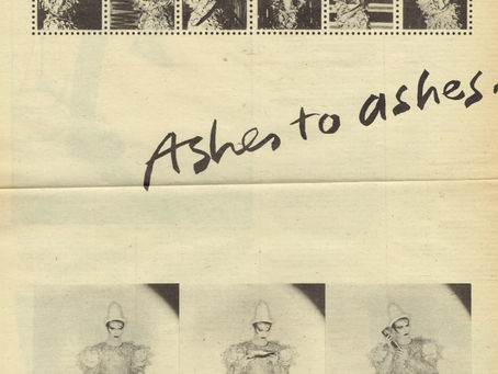 David Bowie: "Ashes To Ashes - 3 Individual Sleeves" Single Advert (1980)
