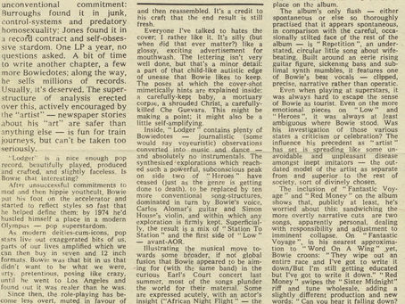 David Bowie: "Lodger - Avant AOR" Album Review (1979)