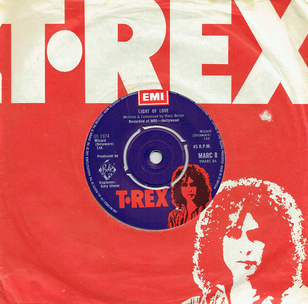 T. Rex (July 5, 1974) "Light Of Love" / "Explosive Mouth" Single 7" UK