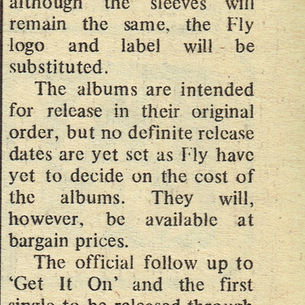 T.Rex: "Cut Price T. Rex" Article (1972)