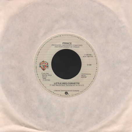 Prince (February 9, 1983) Little Red Corvette - Single 7" US/NZ