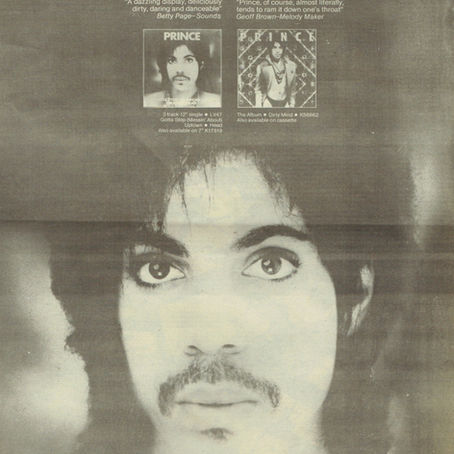 Prince (June 20, 1981) Gotta Stop (Messin' About) / Uptown – Single Advert UK